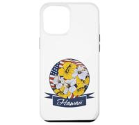 Hawaii State Flower Hawaiian Hibiscus Patriotique USA Flag Art Coque pour iPhone 12 Pro Max
