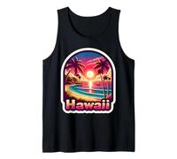 Hawaii Sunset Beach Holiday Island Summer Vacances Souvenir Débardeur