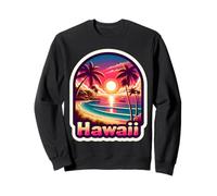 Hawaii Sunset Beach Holiday Island Summer Vacances Souvenir Sweatshirt