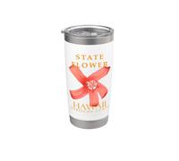 Hawaii Territoire Fleur L'Hibiscus Clayi Gobelet isotherme en acier inoxydable double paroi