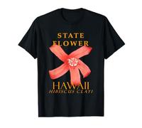 Hawaii Territoire Fleur L'Hibiscus Clayi T-Shirt Graphique avec Valeur