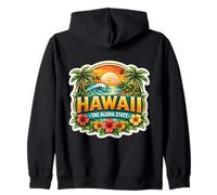 Hawaii The Aloha State Souvenir Visiteur Souvenir hawaïen Sweat à Capuche