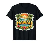 Hawaii The Aloha State Souvenir Visiteur Souvenir hawaïen T-Shirt