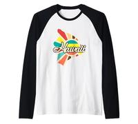 Hawaii Voyage à Hawaï : T-Shirt pour Les Amoureux de l'île Manche Raglan