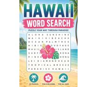Hawaii Word Search Book: Word Searches with Easy to Read Print about Hawaii, Aloha Spirit, Beaches, and More | 6x9 inches, 110 pages| 55 puzzles...Gift for Vacations, Holidays and free times.