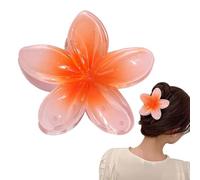 Hawaiian Flower Hair Claw Clips - Flower Claw Clip, Colorful Hair Accessories for Women & Girls | Ideal for Thin or Thick Hair, Floral Hair Claws for Styling and Hair Decoration