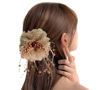 Hawaiian Flower Hair Clip, Non-Slip Barrette Headwear, Flower Claw Pins, Bride Headdress, Fake Hair Clasp For Women And Girls, Hairstyles And Special Occasions