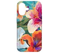 Hawaiian Hibiscus Summer Floral Collage Tiger Lily Flower Coque pour iPhone 17