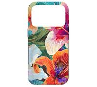 Hawaiian Hibiscus Summer Floral Collage Tiger Lily Flower Coque pour iPhone 17 Pro