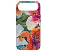 Hawaiian Hibiscus Summer Floral Collage Tiger Lily Flower Coque pour iPhone Air