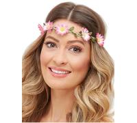 Hawaiian/Hippie Daisy Chain Headband, Assorted Colours, Pack of 3