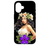 Hawaiian Hula Girl Pretty Lei Pin- Up Girl Coque pour iPhone 16