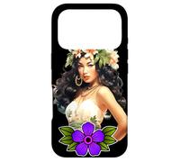 Hawaiian Hula Girl Pretty Lei Pin- Up Girl Coque pour iPhone 17 Pro