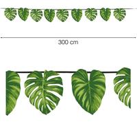 Hawaiian jungle party decoration summer fest guirlande Tropical leaf hanging guirlande Exotic plants decor summer party garden, color : green