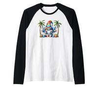 Hawaiian Summer GNOME for Beach Hammock Under Palm Trees Manche Raglan