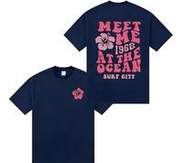 Hawaiian T Shirts for Women Oversized Aesthetic Graphic Tee Hibiscus Beach Summer Short Sleeve Preppy Teens Tops