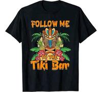 Hawaiian Tiki Follow Me to The Tiki Bar T-Shirt Black XL