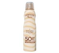 Hawaiian Tropic | Brume solaire hydratante Hydrating Protection SPF 50, Protection UVA+UVB, 220 ml, Senteur tropicale, Résiste à l’eau, Vegan