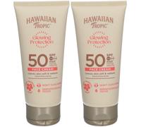Hawaiian Tropic Crème Solaire Visage Glow Protection SPF50 Lotion(S) 2x50 ml