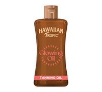 Hawaiian Tropic - Huile de bronzage Glowing - Parfum tropical, Vitamine E, Vegan - 200 ml
