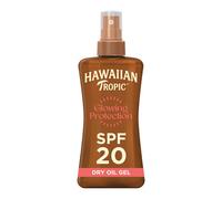Hawaiian Tropic Glowing Protection Dry Oil Spray gel solaire hydratant SPF 20 200 ml