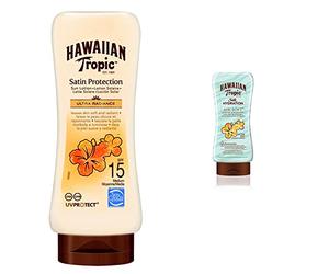 HAWAIIAN Tropic HT LOCION SATIN SPF15 180ML & Après-soleil Hawaiian Tropic Silk Hydration Air Soft (180ml)
