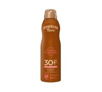 Hawaiian Tropic | Glowing Spray Écran Solaire Protection SPF 30 UVA + UVB, 180 ml, Parfum Tropical, aux Essences d'Hawaii/Ingrédients Botaniques, Résistant à l'eau, Végan