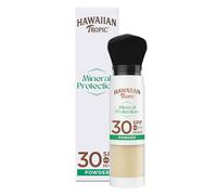Hawaiian Tropic Mineral Brush SPF30 - Poudre de protection solaire SPF30 pour le visage avec filtres minéraux et pinceau applicateur pratique