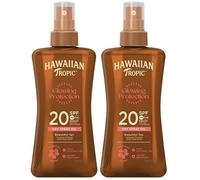 HAWAIIAN Tropic Protective Huile sèche SPF20 2x200 ml