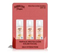 Hawaiian Tropic Silk Hydration Air Soft Face SPF30 - Creme solaire pour le visage - 50ml - 3 unités
