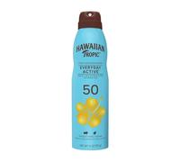 HAWAIIAN TROPIC Spray Solaire SPF 50 170g - Protection UVA/UVB, Résistant à l'eau, Végétalien, Testé dermatologiquement