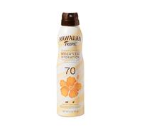 Hawaiian Tropic Weightless Hydration Sunscreen Spray SPF 70, 6oz | Hawaiian Tropic Sunscreen SPF 70, High SPF Sunscreen, Oxybenzone Free Sunscreen, Spray On Sunscreen, Body Sunscreen SPF 70, 6oz