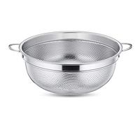 HaWare Passoire de cuisine en acier inoxydable avec poignée, passoire micro-perforée de 20 cm, passoire pour la cuisine, les pâtes, les légumes, les fruits, le riz, passe au lave-vaisselle