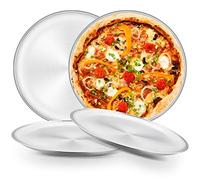 HaWare Pizzaplech Lot de 4 plaques à pizza rondes pour four - 26 et 30 cm, non toxique et sain, facile à nettoyer et passe au lave-vaisselle