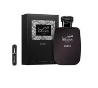 Hawas Kobra Eau de Parfum Masculin 100 ml, Parfum Arabe pour Homme de Longue Durée, Inclut Vaporisateur Rechargeable, Parfum Oriental Boisé avec Notes de Bergamote, Cannelle et Musc (Kobra)