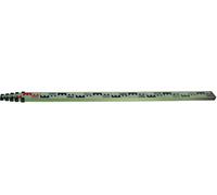HaWe Tige de mesure télescopique, tige de mesure en aluminium, mire de nivellement télescopique, tube carré en aluminium - jusqu'à 5 m de long