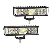 HAWEE 36W Lampe de Travail LED Phares Antibrouillard Combo Lumière Projecteur LED Spot Trois-Side Irradiation LED Lumière de Conduite pour Off Road Moto ATV 4x4 Tracteur Camion SUV, Pack 2