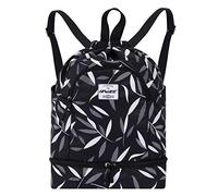 HAWEE Étanche Sac à Dos à Cordon Grand Sacs de Sport à Cordon de Serrage Sac à Dos Unisexe pour Femme Hommes Voyage Vie Quotidienne Plein Air Yoga Natation Plage, L, Saule