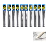 Hawfund Mines de crayon 0,5 mm HB - Lot de 120 mines incassables, écriture fluide et précise pour porte-mines, idéal pour bureau, école et maison