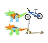 HAWILLOSCH 1 Ensemble Mini Finger Toys Set Doigts Vélo et Modèles de DIY pour Jeux de Bureau et Décoration