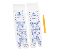 HAWILLOSCH 1 Paire Chaussettes D'acupression Chaussettes De Conception Simple Hommes Pantoufles Chaussettes De Réflexologie D'acupression Pantoufles D'acupression Toison Coton Blue