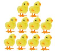 HAWILLOSCH 10 Pièces Poulet mécanique Toys Toys Plush The Toy plushies Les Poules Jouets Joli pour Enfants intéressant pour Les Enfants Tissus en Peluche
