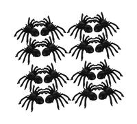 HAWILLOSCH 100 pièces Araignées Réalistes Plastique pour Halloween Accessoires de Décoration Épouvantable Pranks et Jouets Halloween Simulés Parfait pour Fête à Thème et Événements