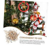 HAWILLOSCH 100 pièces Embouts Boule Noël Accessoires Capuchons pour Suspension Sapin DIY Décoration Intérieur Fête