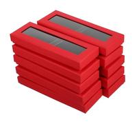 HAWILLOSCH 10pièces Boîte De Présentation Rouge Pour Stylo Avec Fenêtre Transparente Lot De Écrins Décoratifs Pour Offrir Et Exposer Des Stylos Pour Et Événements Spéciaux