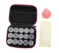 HAWILLOSCH 1ensemble Boîte De Rangement Pour Accessoires De Broderie Diamant Avec Compartiments De Rangement Pratique Pour Peinture Et Organisation Design Zippé Et Résistant Aux Chocs