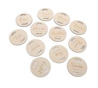 HAWILLOSCH 1Ensemble Cartes Cartes Photo Mensuelles pour Annonce de Souvenirs Accessoires avec Grain de