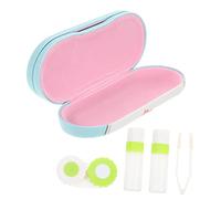 HAWILLOSCH 1ensemble Étui à Double Portable avec Boîte à Lentilles Étui De Rangement Pratique pour Et Lentilles De Et Délicat