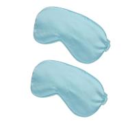 HAWILLOSCH 2 Pièces Masque de Soie Double Face pour Adultes Bandeau Ajustable pour Optimal une Obscurité Totale