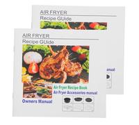HAWILLOSCH 2 Pièces Professional English Cooking Guide With Easy Step By Step Instructions Healthy Vegetarian Meals Quick Delicious Recipes For Airfryer Users